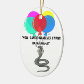 Die fliegende Schlange Keramik Ornament (Links)