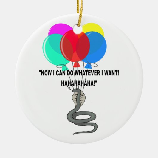 Die fliegende Schlange Keramik Ornament (Vorne)