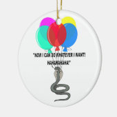 Die fliegende Schlange Keramik Ornament (Links)