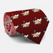 Die fliegende Weihnachtsschneegestalt Krawatte (Gerollt)