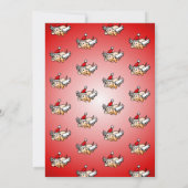 Die fliegende Weihnachtsschweinei-Party Einladung (Rückseite)