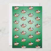 Die fliegende Weihnachtsschweinei-Party Einladung (Rückseite)