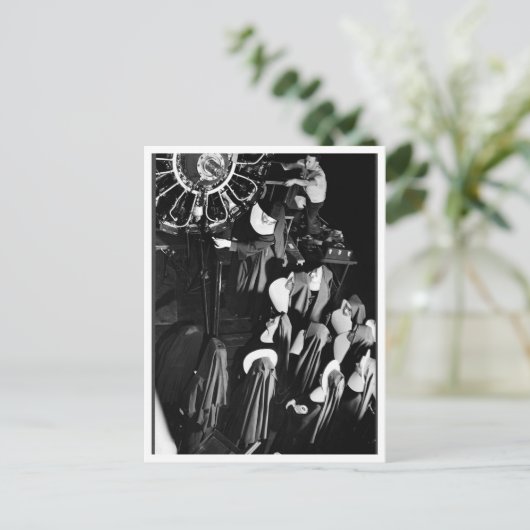 Die fliegenden Nonnen. Postkarte (Stehend Vorderseite)