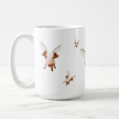 Die fliegenden Schweine - glauben Sie Kaffeetasse (Links)