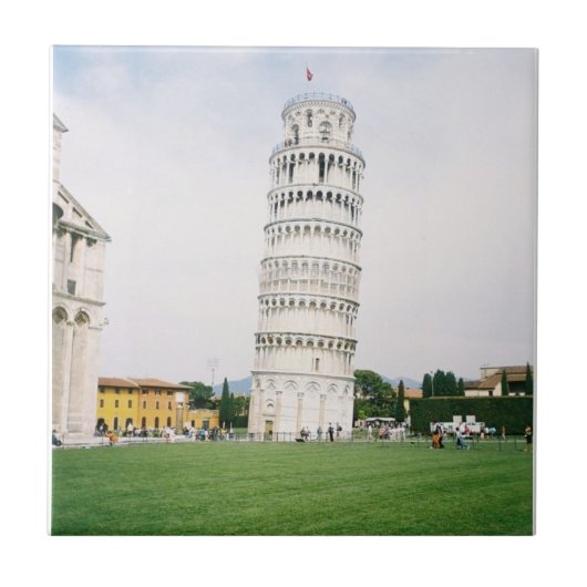 Die Fliese des lehnenden Turms (Vorderseite)