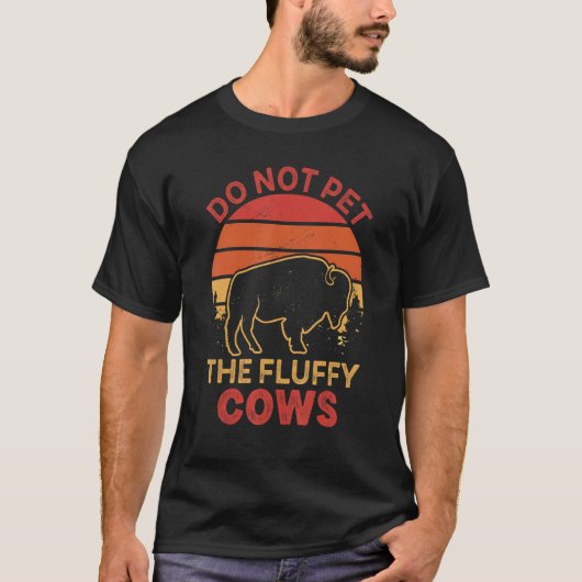 Die fließenden Kühe dürfen nicht am Yellowstone Bu T-Shirt (Vorderseite)