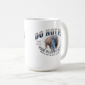 Die fließenden Kühe dürfen nicht gebraten werden Kaffeetasse (VorderseiteRechts)