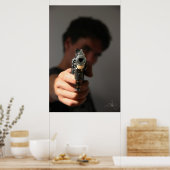 Die Flingue de l'amour qui tue. Poster (Küche)