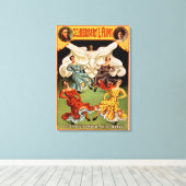 Die flinsen hypnotischen Rock-Tanz-Theater Leinwanddruck (Insitu (Holzboden))