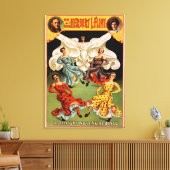 Die flinsen hypnotischen Rock-Tanz-Theater Leinwanddruck (Insitu (Wohnzimmer))