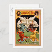 Die flinsen hypnotischen Rock-Tanz-Theater Postkarte (Vorne/Hinten)