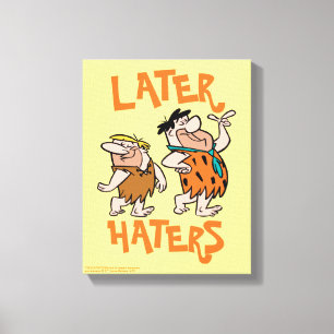 Die Flintstones Fred & Barney - Späterer Hasshau Leinwanddruck