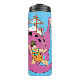 Die Flintstones   Fred, der hinunter Schwanz Thermosbecher