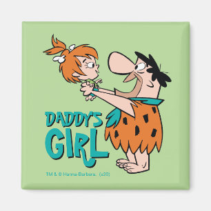 Die Flintstones Fred & Pebbles - Vaters Tochter Magnet
