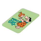 Die Flintstones | Fred & Pebbles - Vaters Tochter Magnet (Linke Seite)