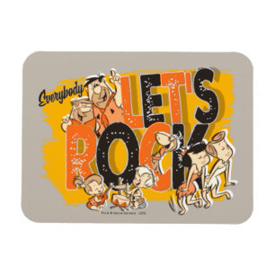 Die Flintstones Lasst uns alle rocken Magnet