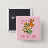 Die Flintstones | Pebbles & ihr Tiger Button (Vorne & Hinten)