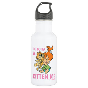 Die Flintstones   Pebbles & ihr Tiger Edelstahlflasche