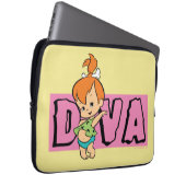 Die Flintstones | Pebbles - Kleine Diva Laptopschutzhülle (Vorne Rechts)
