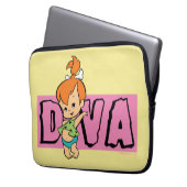 Die Flintstones | Pebbles - Kleine Diva Laptopschutzhülle (Vorderseite Links)