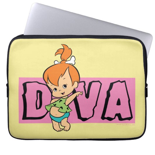 Die Flintstones | Pebbles - Kleine Diva Laptopschutzhülle (Vorderseite)