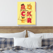Die Flintstones | ROCKER Leinwanddruck (Insitu (Schlafzimmer))