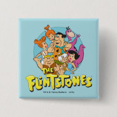 Die Flintstones und Rubbelfamilie Grafik Button (Vorderseite)
