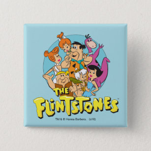 Die Flintstones und Rubbelfamilie Grafik Button