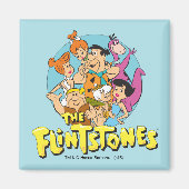 Die Flintstones und Rubbelfamilie Grafik Magnet (Vorne)
