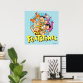 Die Flintstones und Rubbelfamilie Grafik Poster (Heimbüro)