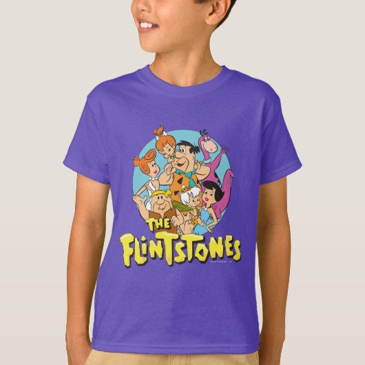 Die Flintstones und Rubbelfamilie Grafik T-Shirt (Vorderseite)