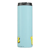 Die Flintstones und Rubbelfamilie Grafik Thermosbecher (Rückseite)