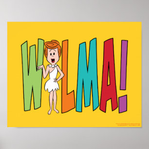 Die Flintstones WILMA! Poster