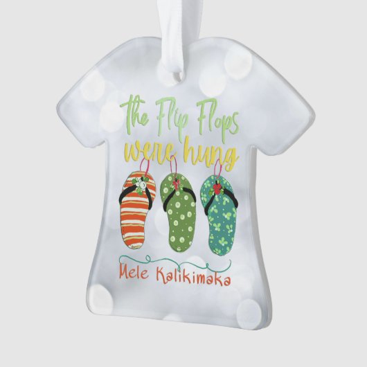 Die Flip Flops waren Hung Ornament (Vorderseite)