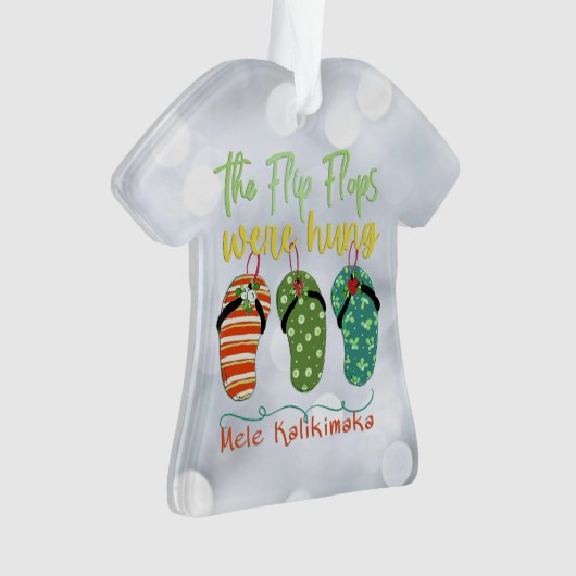 Die Flip Flops waren Hung Ornament (Vorderseite)