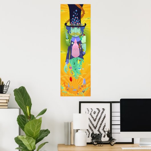 Die Floating Dandy Poster (Heimbüro)
