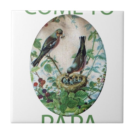 Die Flock halten: Kindererziehung erziehen Fliese (Vorderseite)