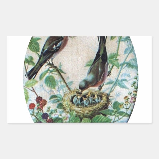 Die Flock halten: Kindererziehung erziehen Rechteckiger Aufkleber (Vorderseite)