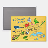 Die Florida Keys Magnet (Vorderseite/Rückseite)