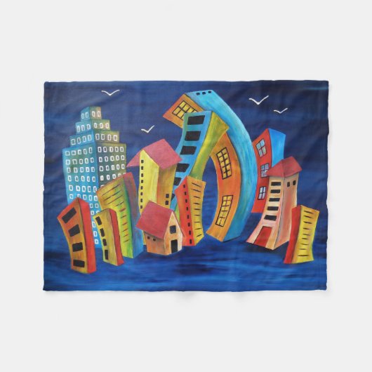 Die florierende Stadt Fleecedecke (Vorderseite (Horizontal))
