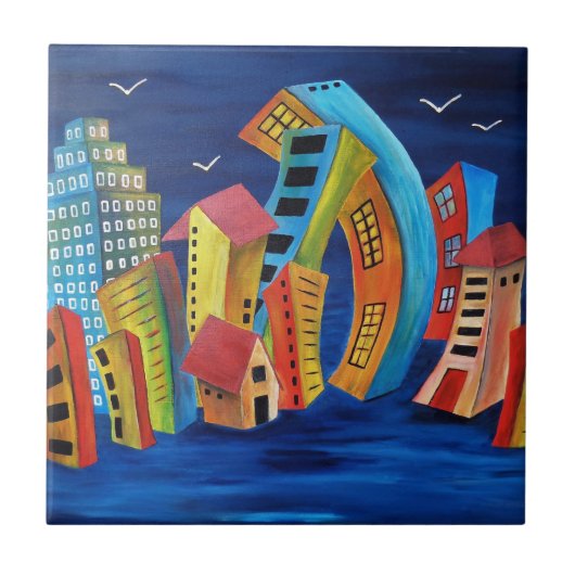 Die florierende Stadt Fliese (Vorderseite)