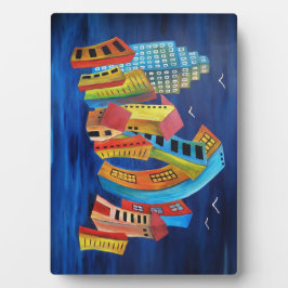 Die florierende Stadt Fotoplatte