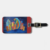 Die florierende Stadt Gepäckanhänger (Vorderseite horizontal)