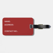 Die florierende Stadt Gepäckanhänger (Rückseite horizontal)