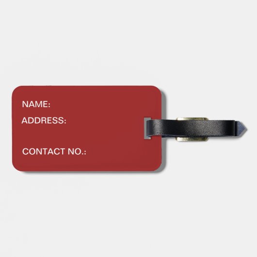 Die florierende Stadt Gepäckanhänger (Rückseite horizontal)