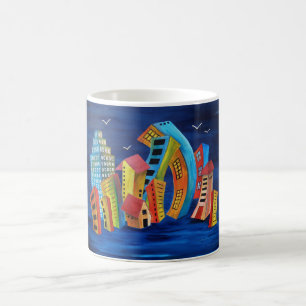 Die florierende Stadt Kaffeetasse