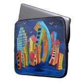 Die florierende Stadt Laptopschutzhülle (Vorderseite Links)