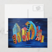 Die florierende Stadt Postkarte (Vorne/Hinten)