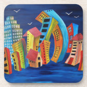 Die florierende Stadt Untersetzer (Vorderseite)