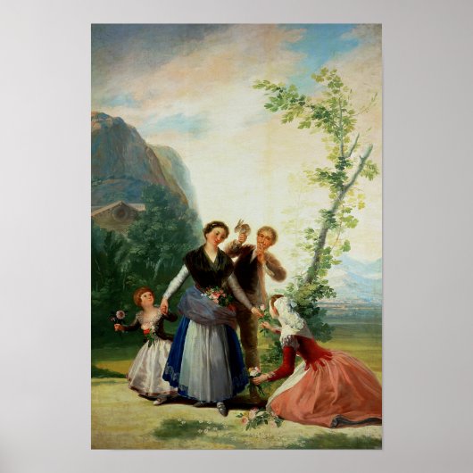 Die Floristen für den Frühling 1786 Poster (Vorne)
